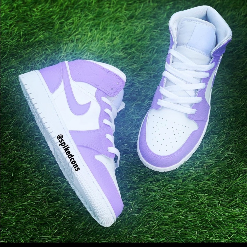 Purple & White Custom Jordan 1